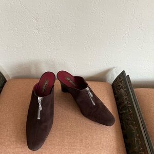 Brighton Brown Suede Mule